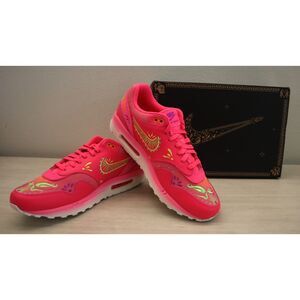 Nike FQ8172-645 Men 10.5 Women 12 Pink “Day of the Dead” Air Max 1 PRM Shoes